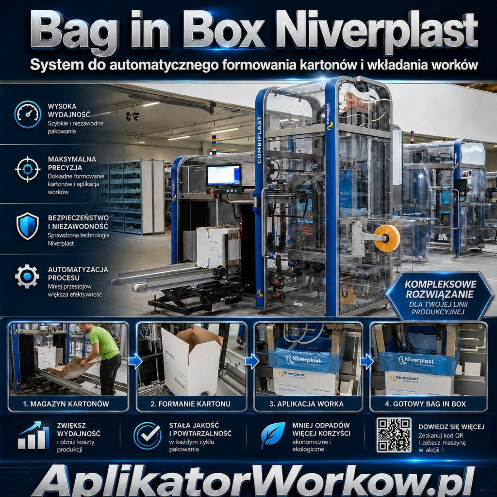 Bag in Box: Automatyczne pakowanie w worki i kartony – systemy Niverplast CombiKIS / CombiPlast